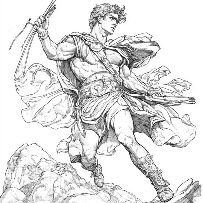 desenhos de perseu para imprimir e colorir 30