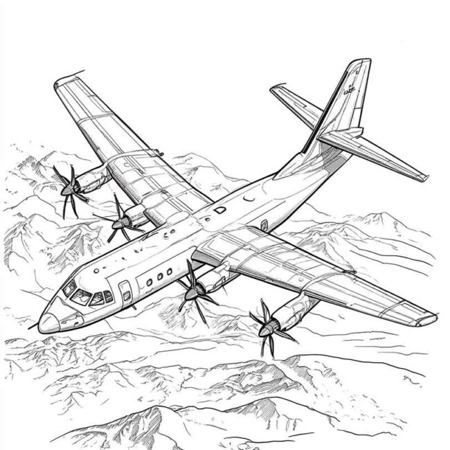 ATR 72 para imprimir e colorir 8 ATR 72 para imprimir e colorir 8