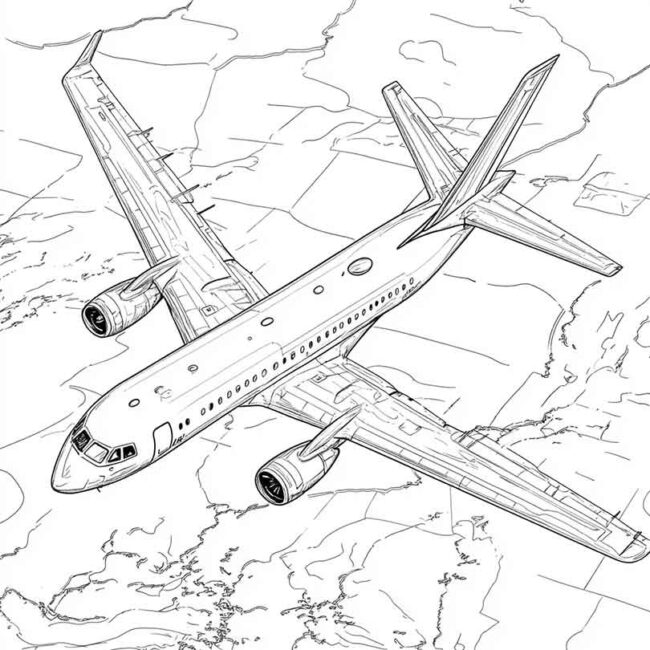 ATR 72 para imprimir e colorir 5 ATR 72 para imprimir e colorir 5