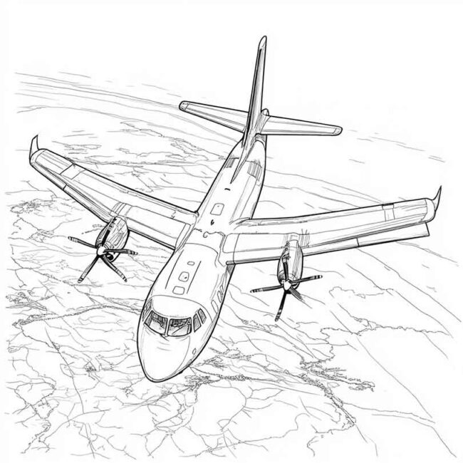 ATR 72 para imprimir e colorir 7 ATR 72 para imprimir e colorir 7