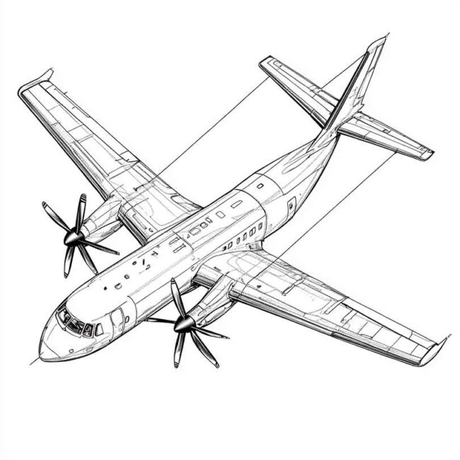 ATR 72 para imprimir e colorir 22 ATR 72 para imprimir e colorir 22
