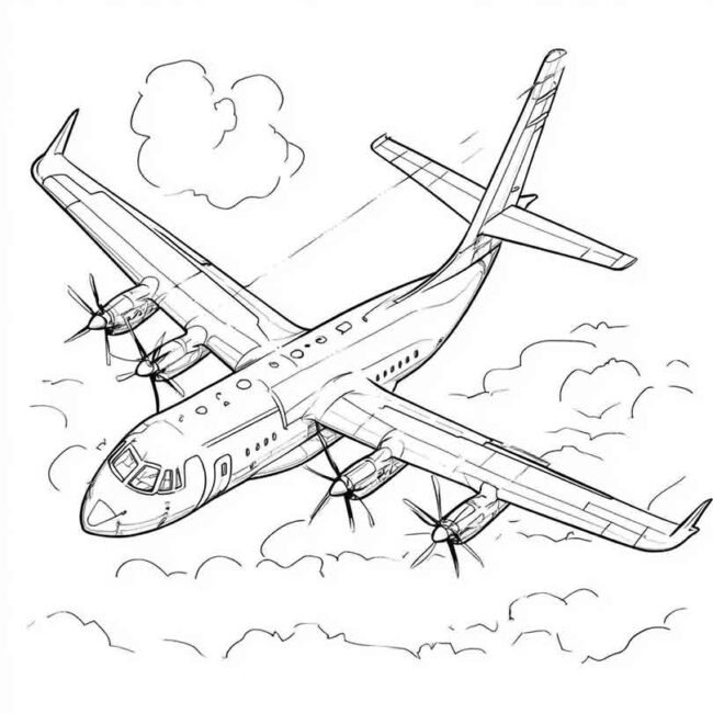 ATR 72 para imprimir e colorir 39 ATR 72 para imprimir e colorir 39