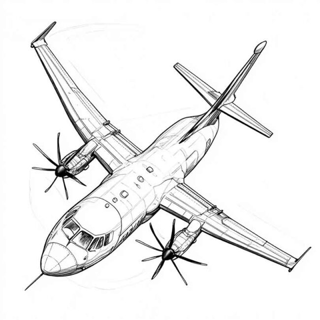 ATR 72 para imprimir e colorir 15 ATR 72 para imprimir e colorir 15
