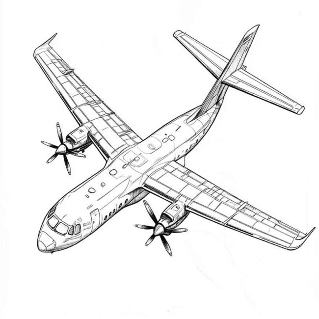 ATR 72 para imprimir e colorir 19 ATR 72 para imprimir e colorir 19