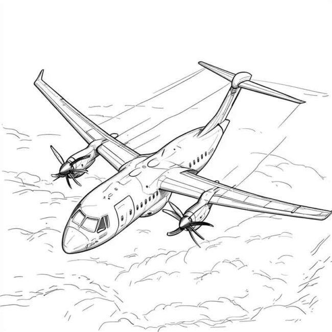 ATR 72 para imprimir e colorir 26 ATR 72 para imprimir e colorir 26