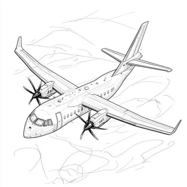ATR 72 para imprimir e colorir 23 ATR 72 para imprimir e colorir 23