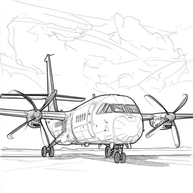 ATR 72 para imprimir e colorir 18 ATR 72 para imprimir e colorir 18