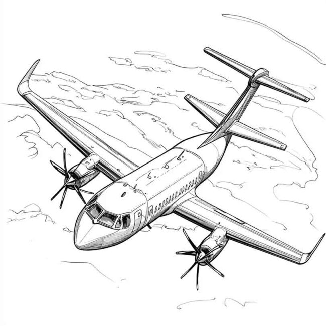 ATR 72 para imprimir e colorir 40 ATR 72 para imprimir e colorir 40