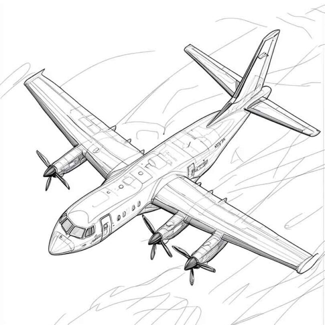 ATR 72 para imprimir e colorir 14 ATR 72 para imprimir e colorir 14