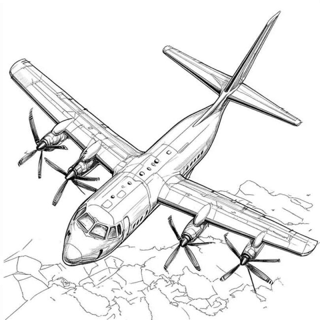 ATR 72 para imprimir e colorir 10 ATR 72 para imprimir e colorir 10