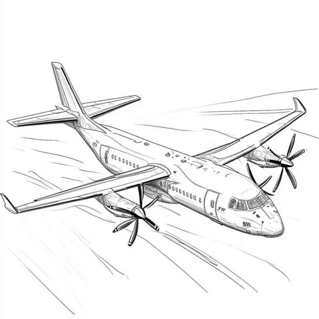 ATR 72 para imprimir e colorir 24 ATR 72 para imprimir e colorir 24