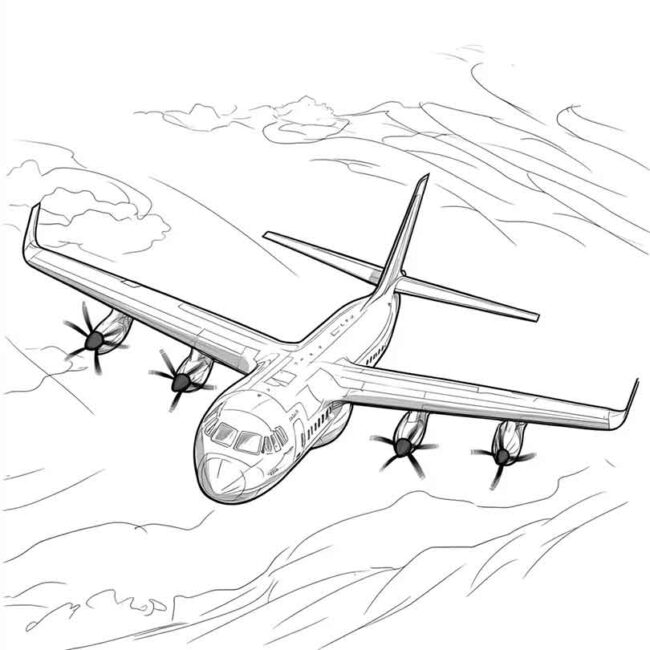 ATR 72 para imprimir e colorir 28 ATR 72 para imprimir e colorir 28