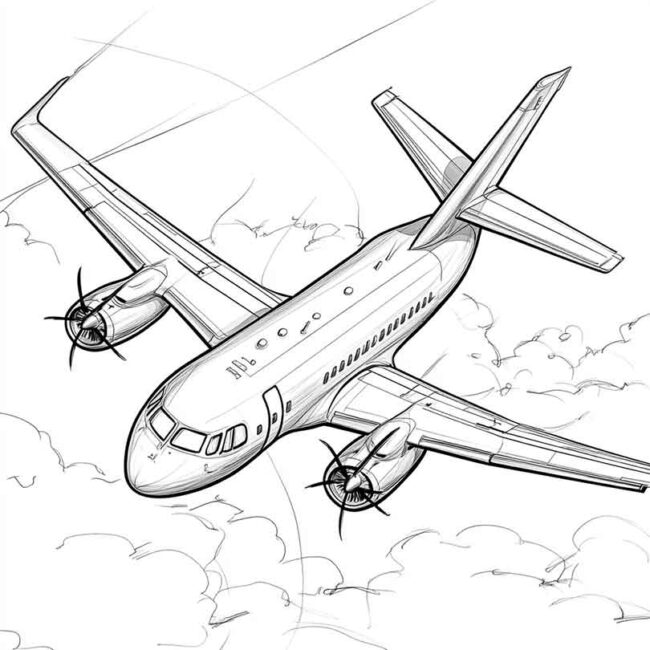 ATR 72 para imprimir e colorir 17 ATR 72 para imprimir e colorir 17