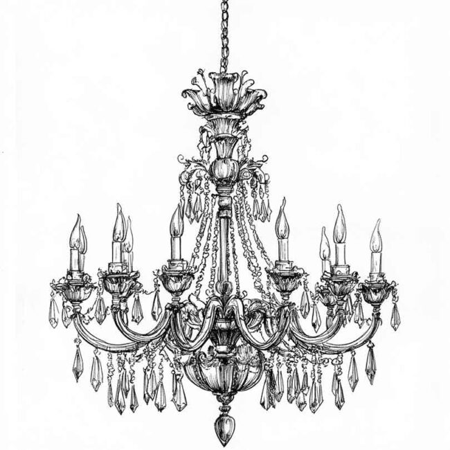 candelabro para imprimir e colorir png 6