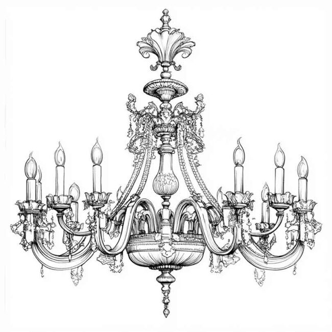 candelabro para imprimir e colorir png 51