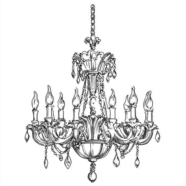 candelabro para imprimir e colorir png 46