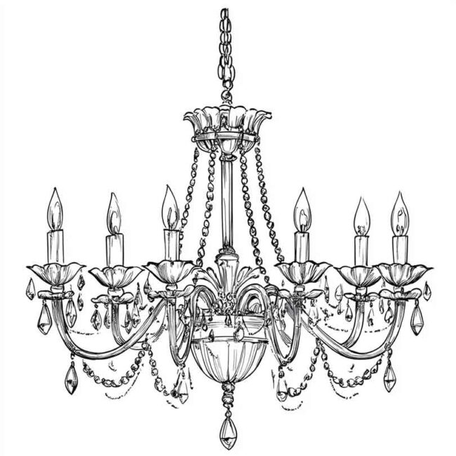 candelabro para imprimir e colorir png 37