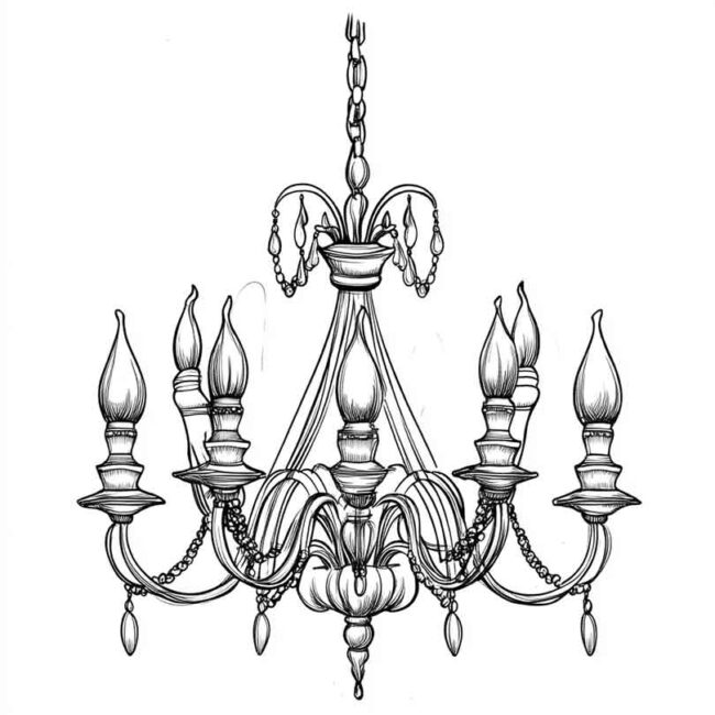 candelabro para imprimir e colorir png 44