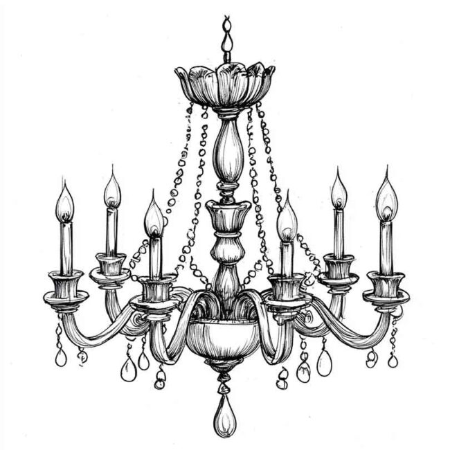 candelabro para imprimir e colorir png 38