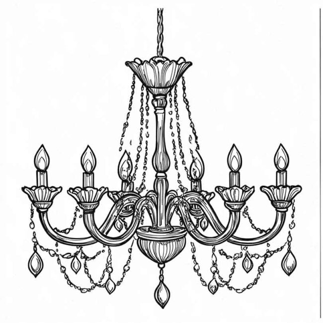 candelabro para imprimir e colorir png 18