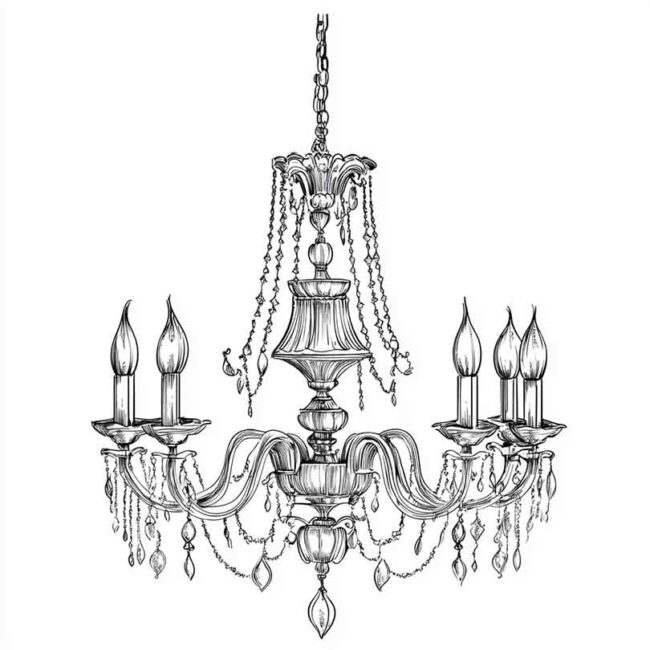 candelabro para imprimir e colorir png 41