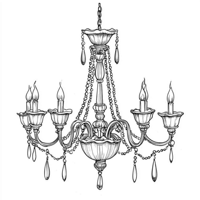 candelabro para imprimir e colorir png 47