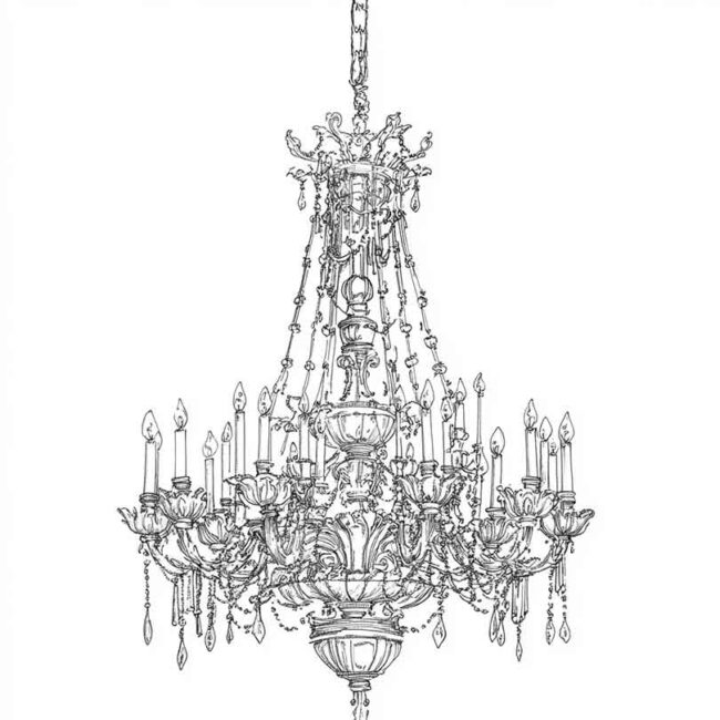 candelabro para imprimir e colorir png 27