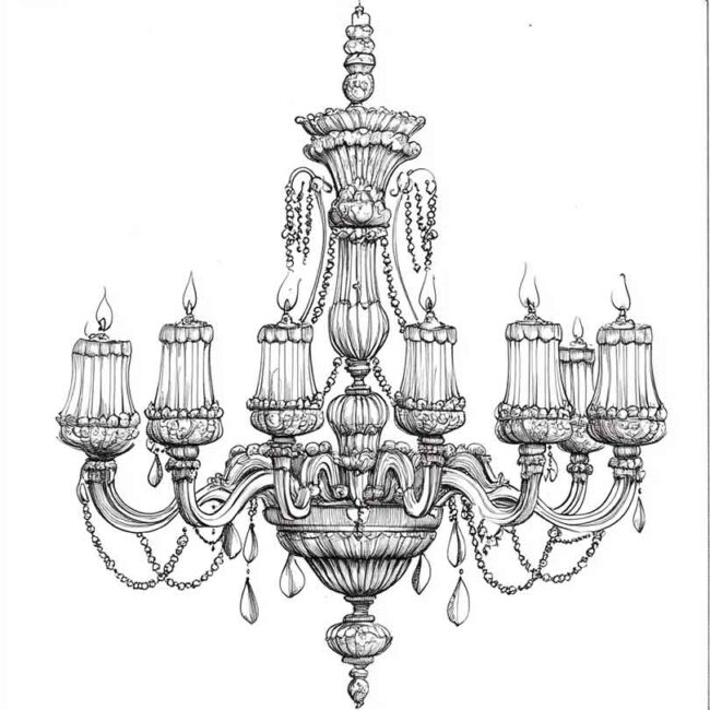 candelabro para imprimir e colorir png 52
