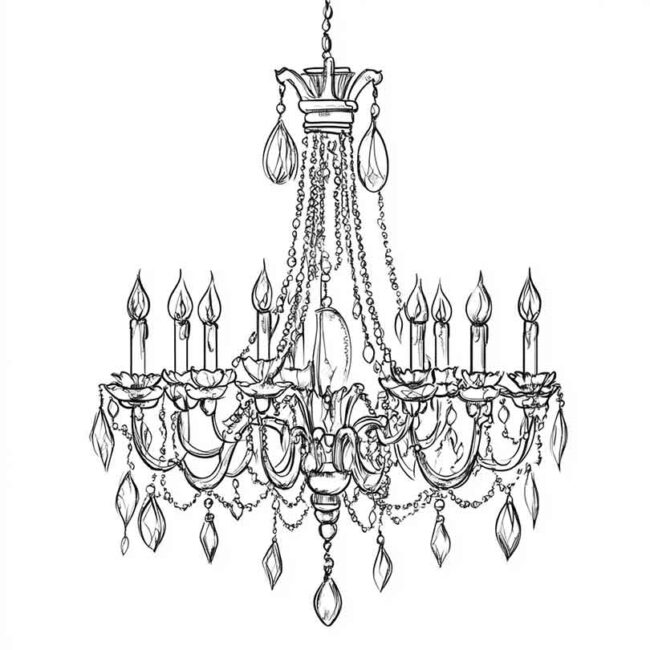 candelabro para imprimir e colorir png 29