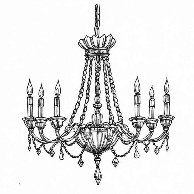 candelabro para imprimir e colorir png 13