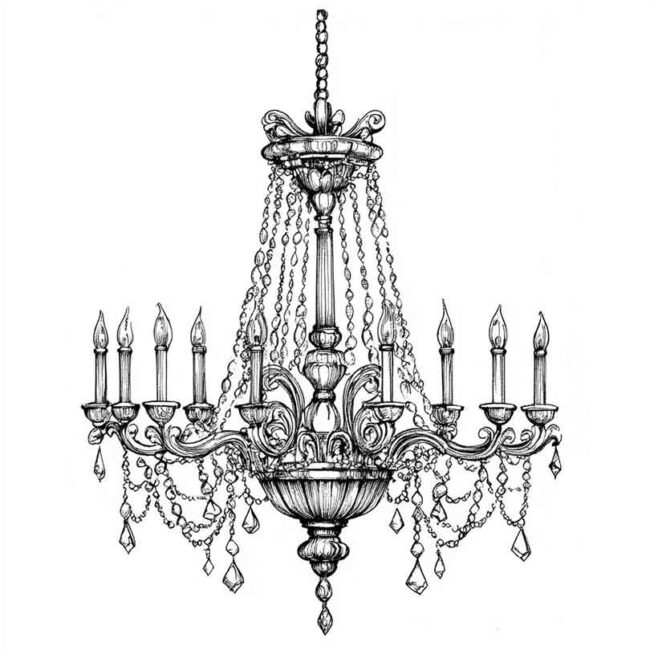 candelabro para imprimir e colorir png 23