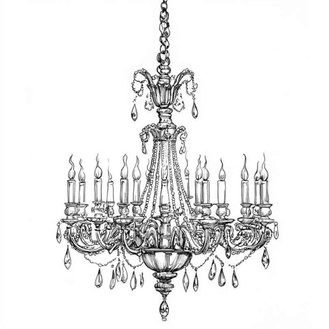 candelabro para imprimir e colorir png 24
