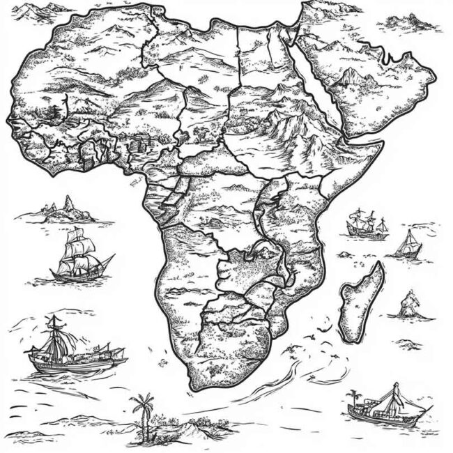 africa do sul para imprimir e colorir em desenhos 15