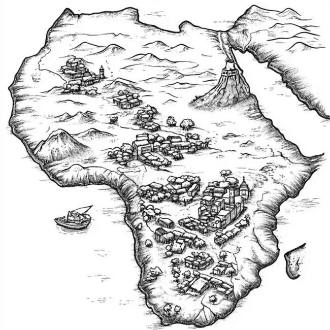 africa do sul para imprimir e colorir em desenhos 41