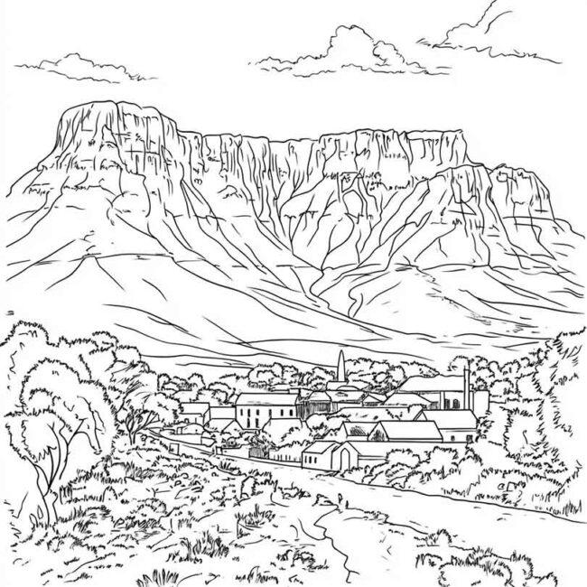 africa do sul para imprimir e colorir em desenhos 30