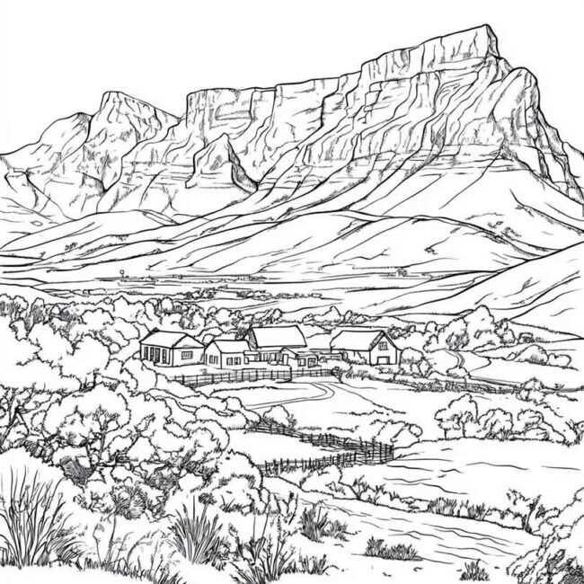 africa do sul para imprimir e colorir em desenhos 10