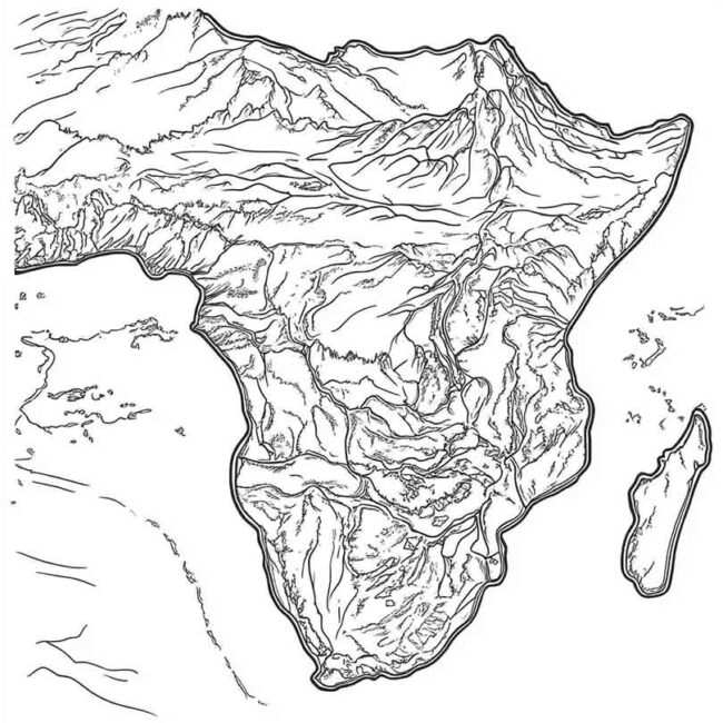 africa do sul para imprimir e colorir em desenhos 29