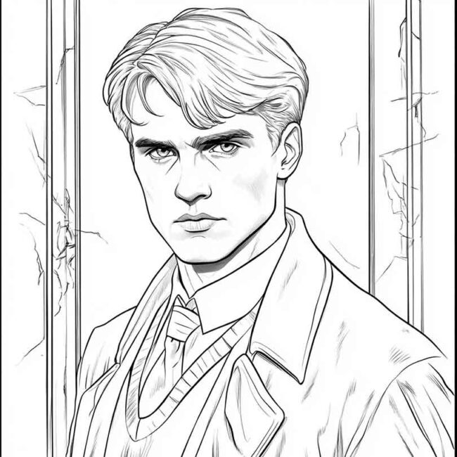 draco malfoy para imprimir e colorir png 44