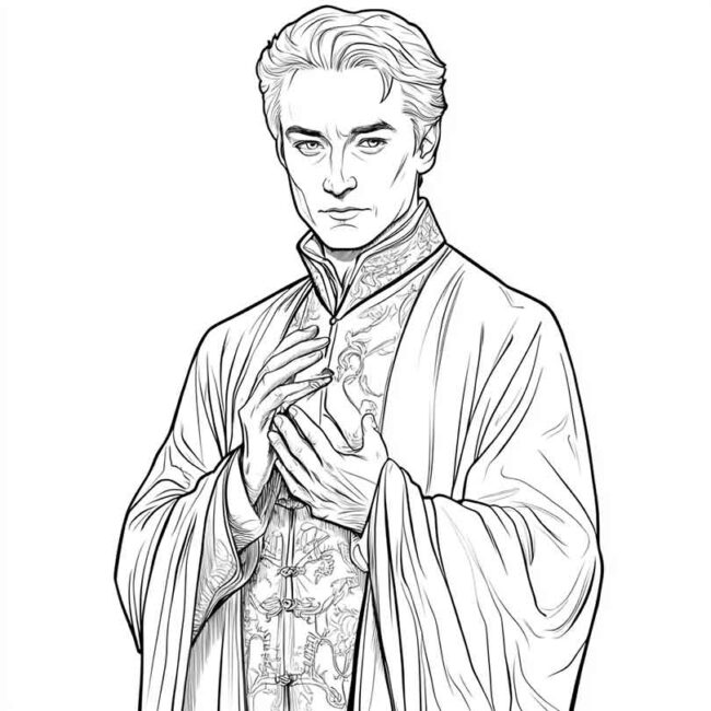 draco malfoy para imprimir e colorir png 37