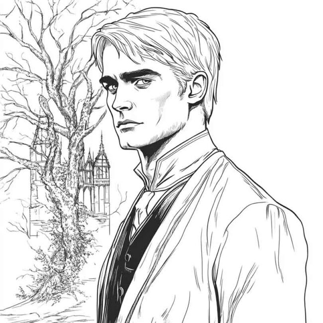 draco malfoy para imprimir e colorir png 47