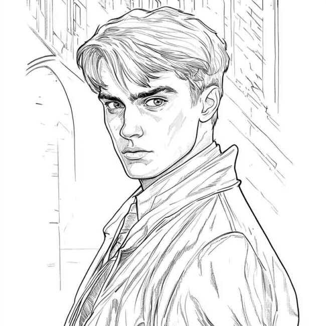 draco malfoy para imprimir e colorir png 30