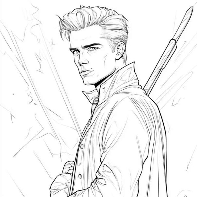 draco malfoy para imprimir e colorir png 36