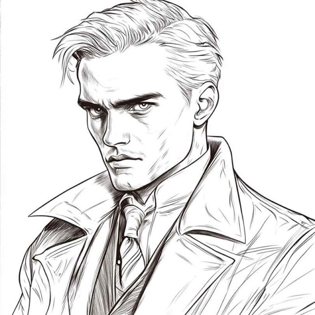 draco malfoy para imprimir e colorir png 31