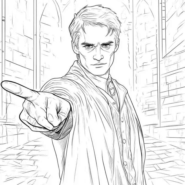 draco malfoy para imprimir e colorir png 28