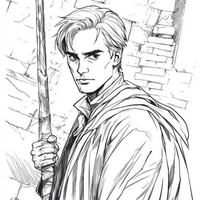 draco malfoy para imprimir e colorir png 21