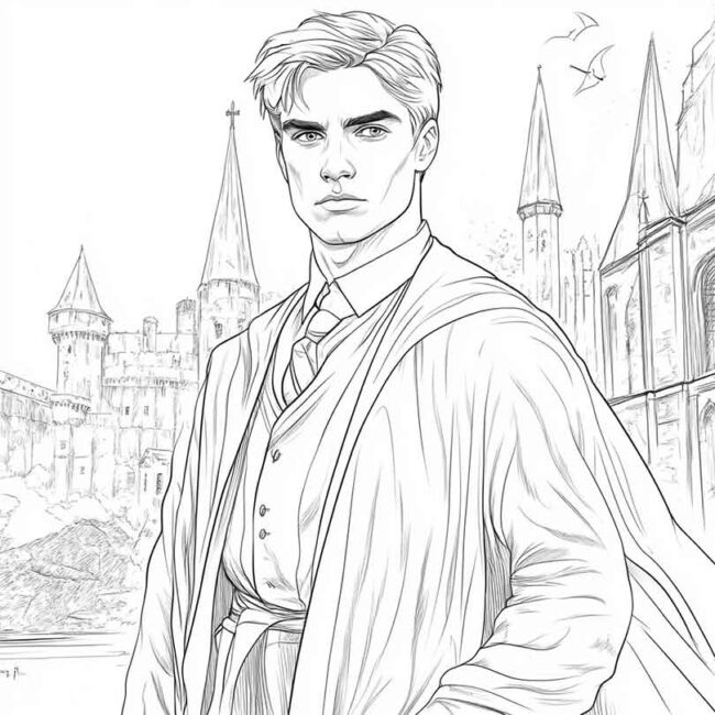 draco malfoy para imprimir e colorir png 23