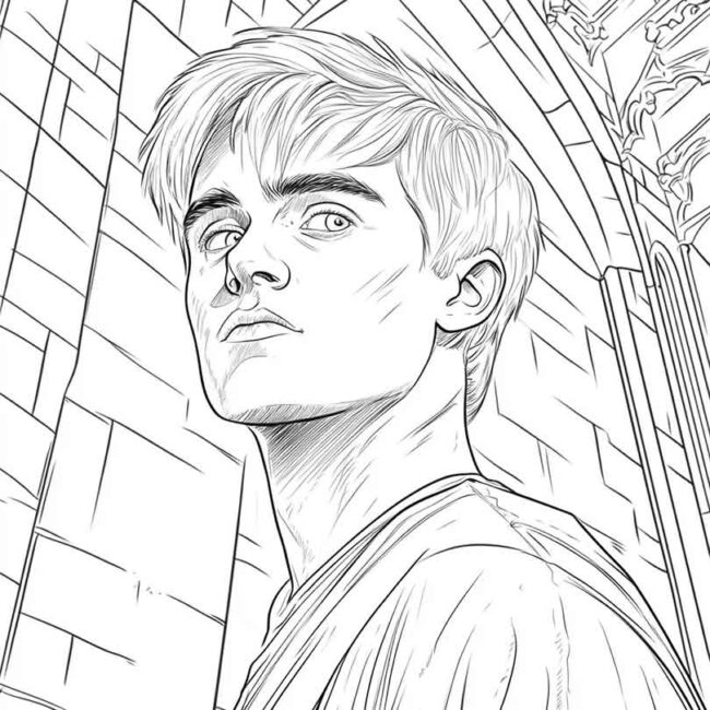 draco malfoy para imprimir e colorir png 25