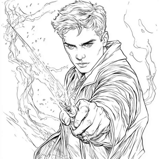 draco malfoy para imprimir e colorir png 18