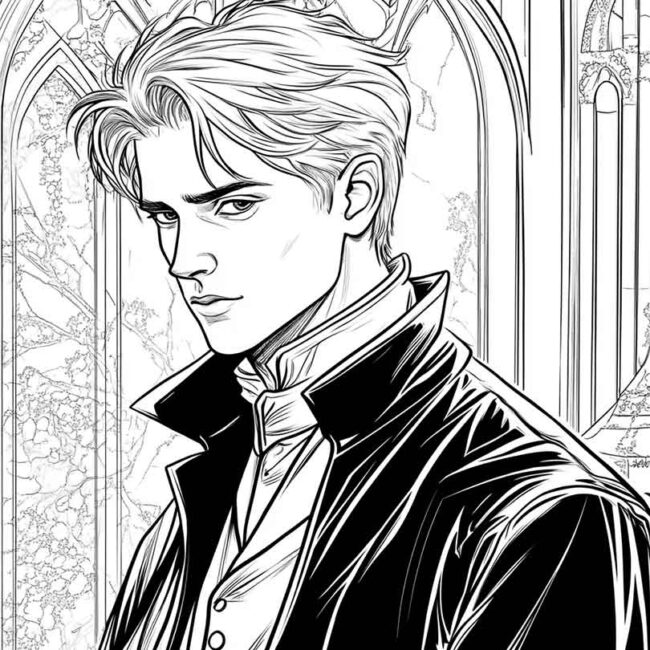 draco malfoy para imprimir e colorir png 12