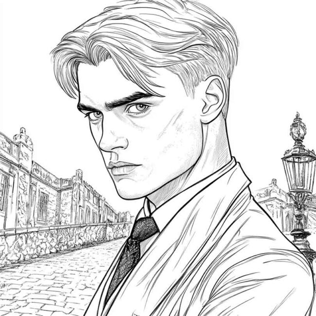 draco malfoy para imprimir e colorir png 13